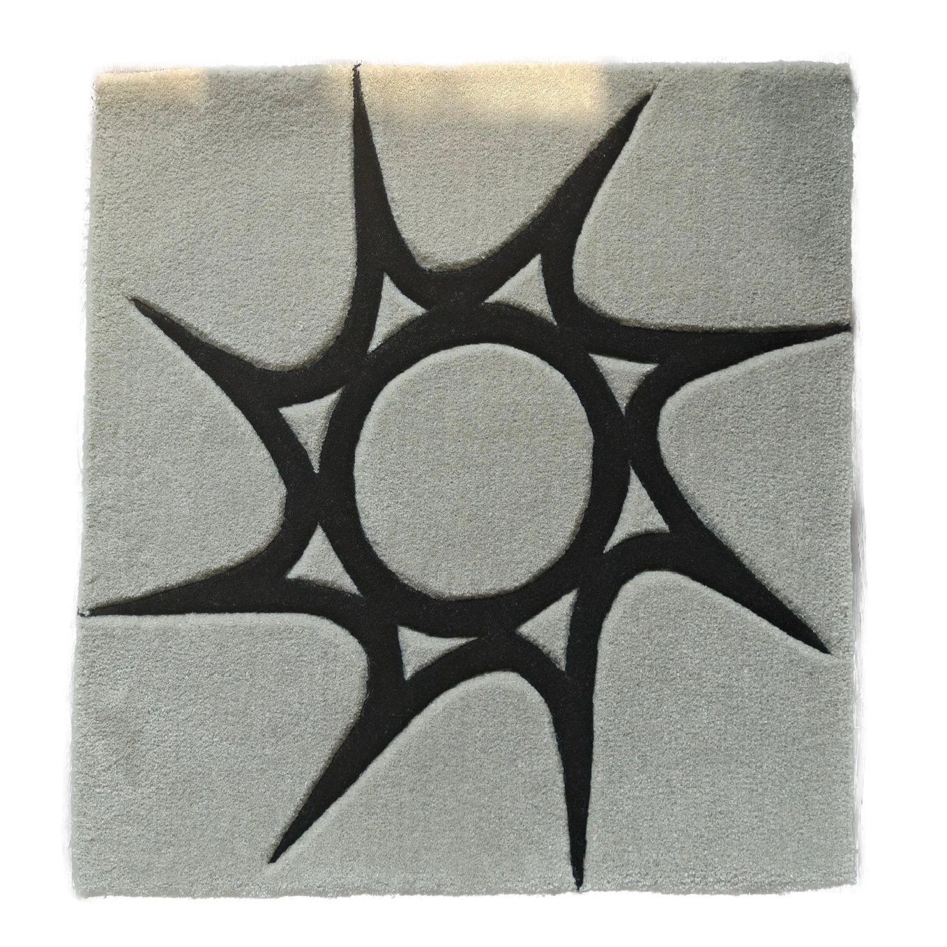 HAND CARVED ROBLOX RUG - Grey