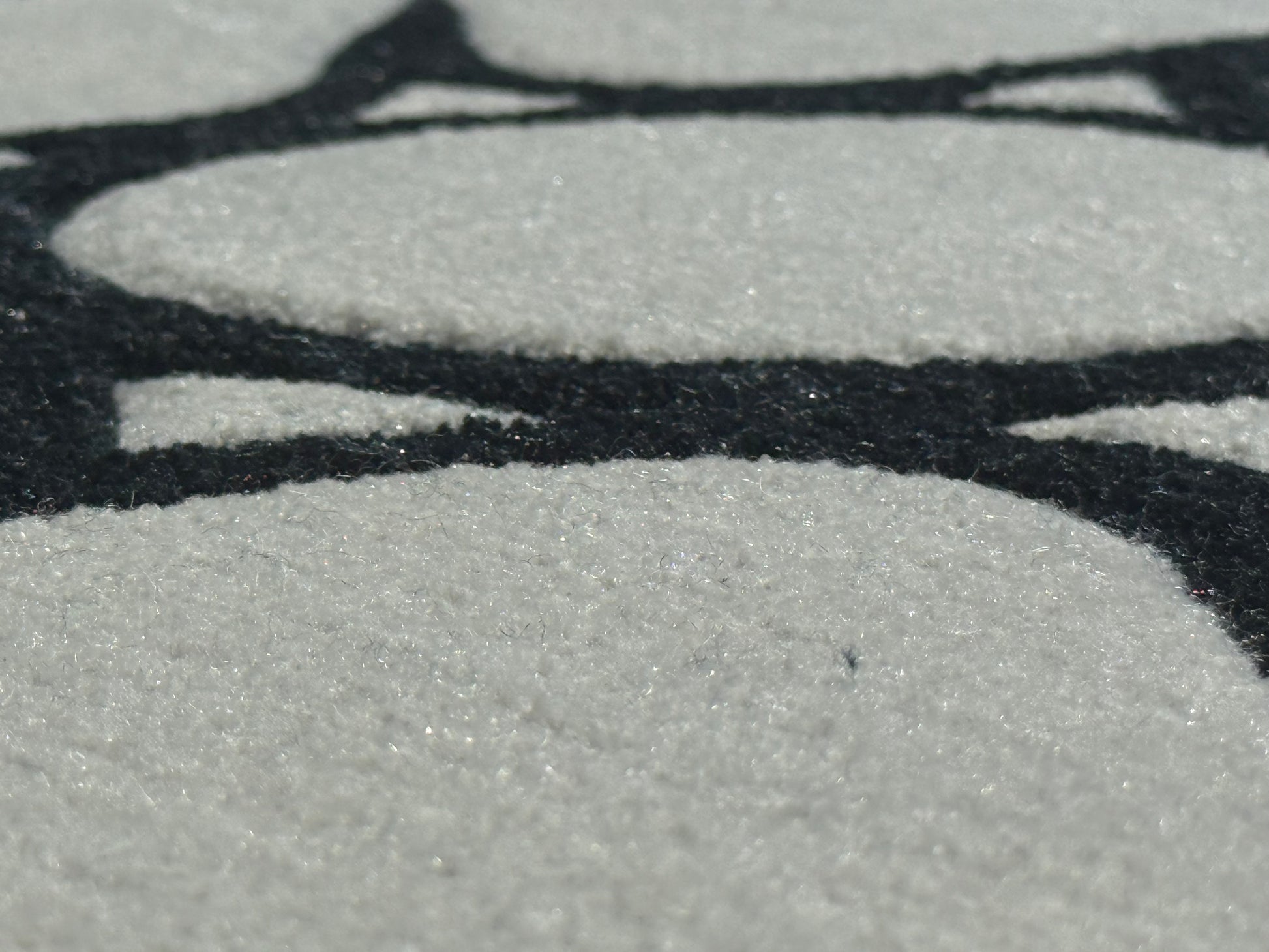 HAND CARVED ROBLOX RUG - Grey